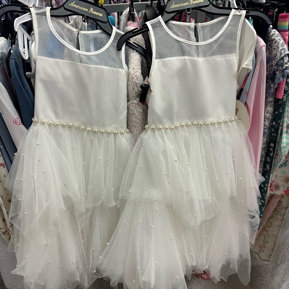 New flower girl/mini bride dresses